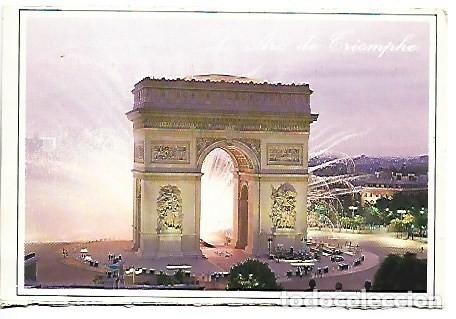 Postales: FEU D&acute;ARTIFICE SUR L`ARC DE TRIOMPHE.- PARIS