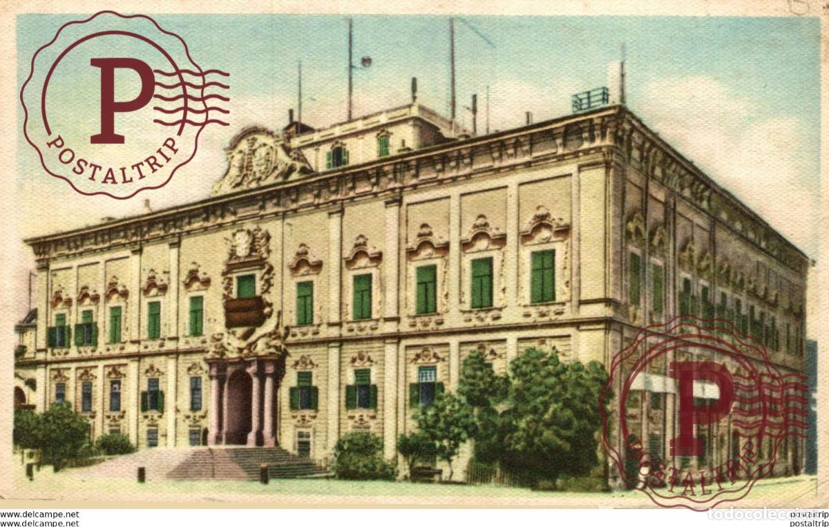 Postales: MALTA, AUBERGE DE CASTILLE. MALTA.