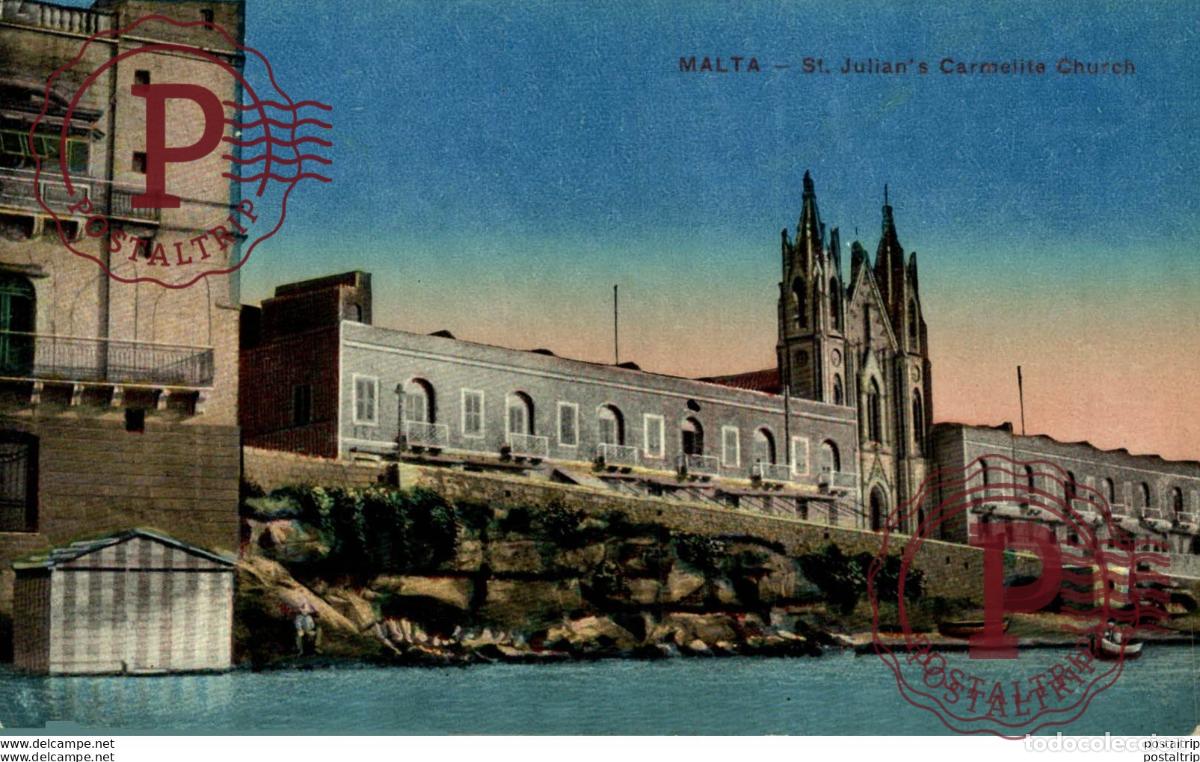 Postales: MALTA, ST. JULIANS CARMELITE CHURCH. MALTA.