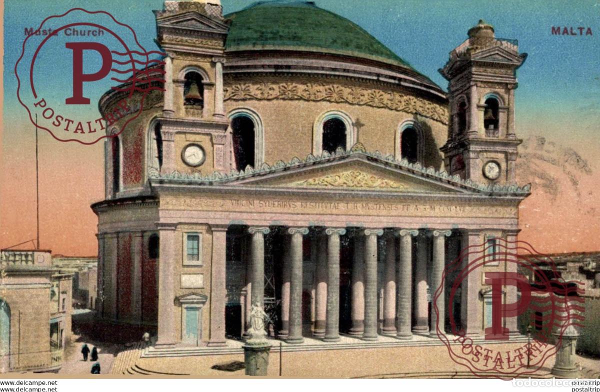 Postales: MALTA, MUSTA CHURCH. MALTA.
