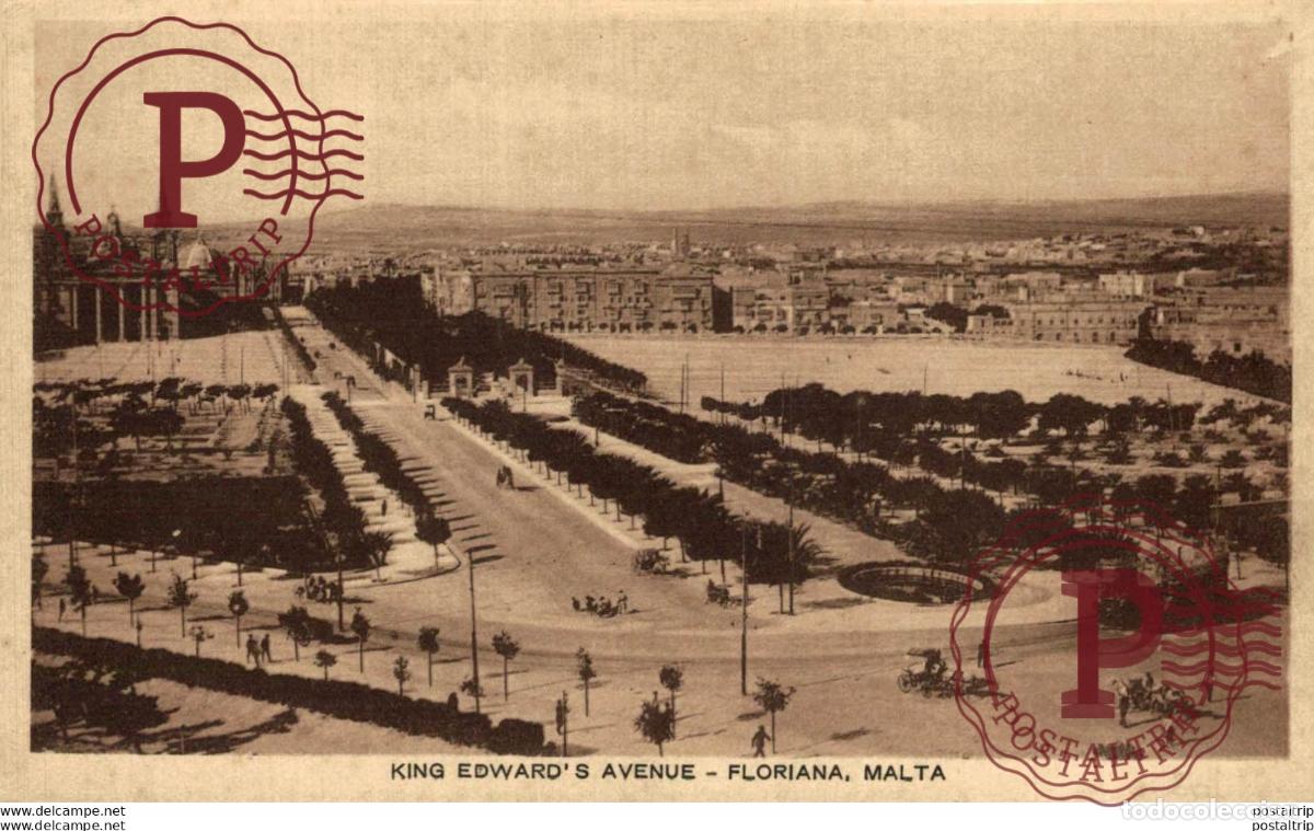 Postales: KING EDWARDS AVENUE, FLORIANA. MALTA.