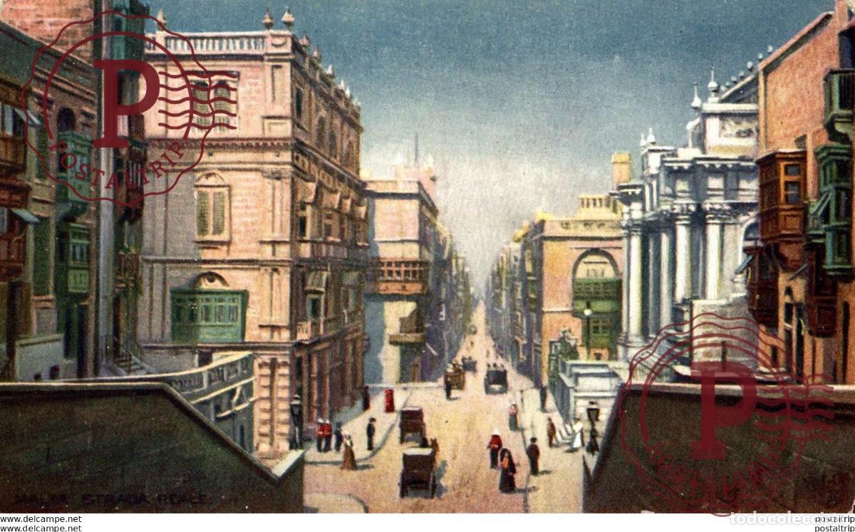 Postales: MALTA, STRADA REALE. MALTA.