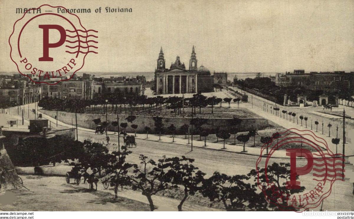 Postkarten: MALTA, PANORAMA OF FLORIANA. MALTA.