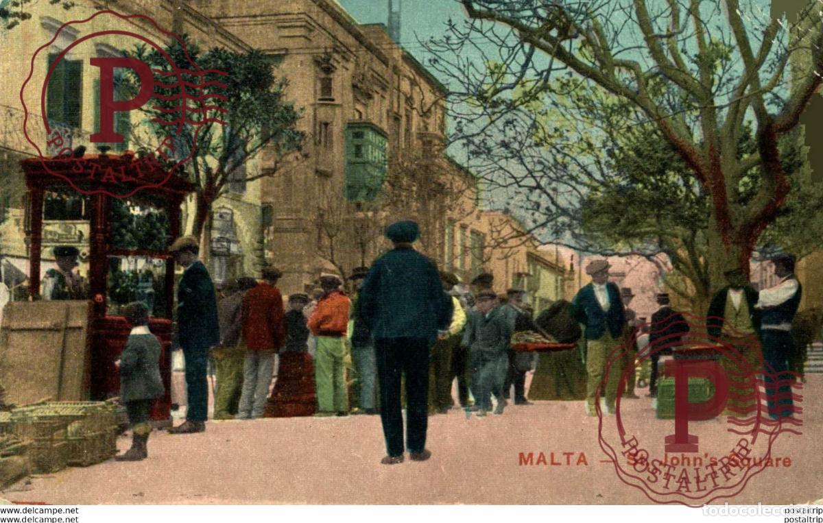 Postkarten: MALTA, ST. JOHNS SQUARE. MALTA.
