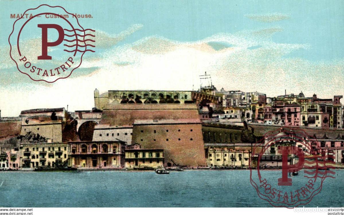 Postkarten: MALTA, CUSTOM HOUSE. MALTA.
