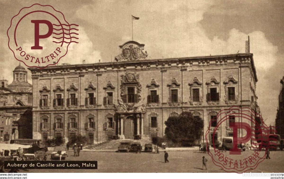 Postales: AUBERGE DE CASTILLE AND LEON. MALTA.