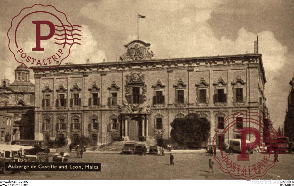 Postales: AUBERGE DE CASTILLE AND LEON. MALTA.