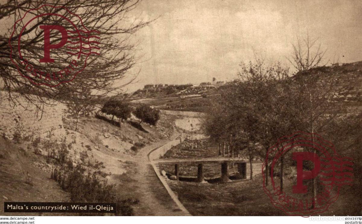 Postcards: MALTAS COUNTRYSIDE: WIED IL-QLEJJA. MALTA.