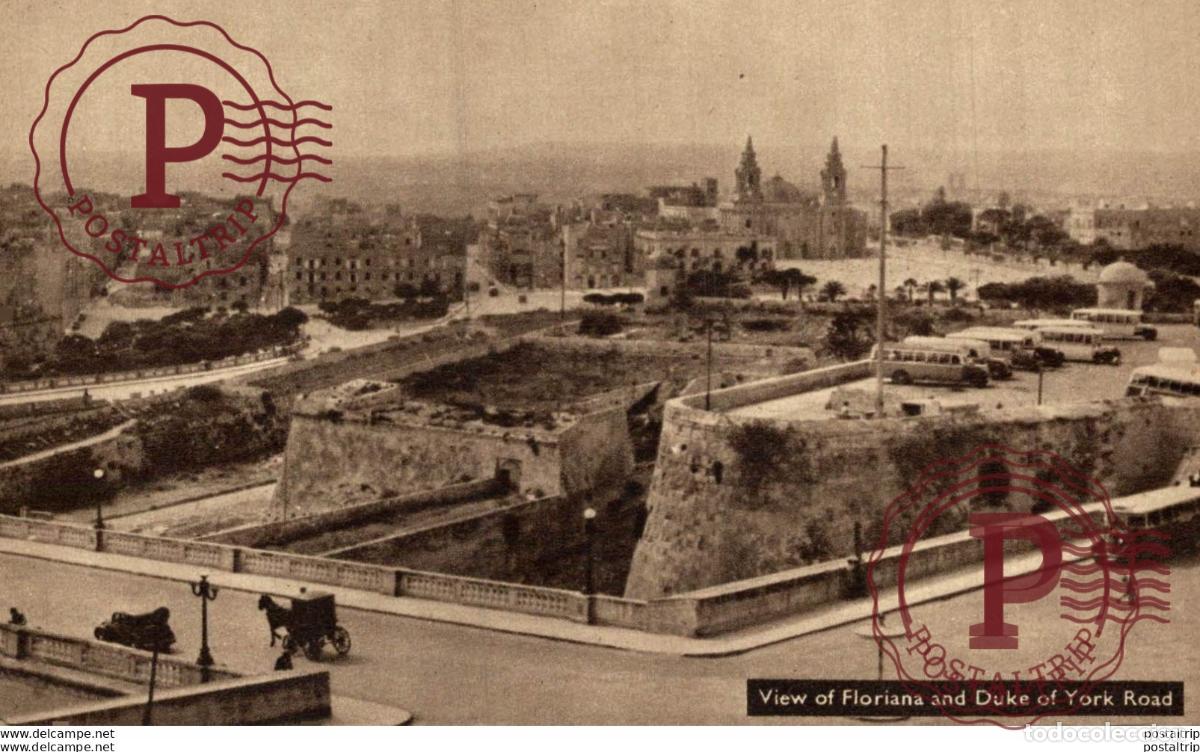 Postcards: VIEW OF FLORIANA AND DUKE OF YORK ROAD. MALTA.