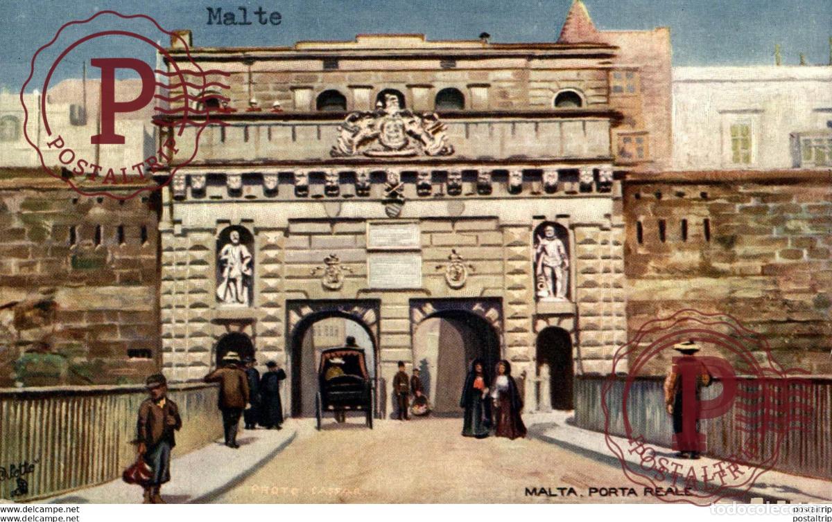 Postales: MALTA, PORTA REALE MALTA.