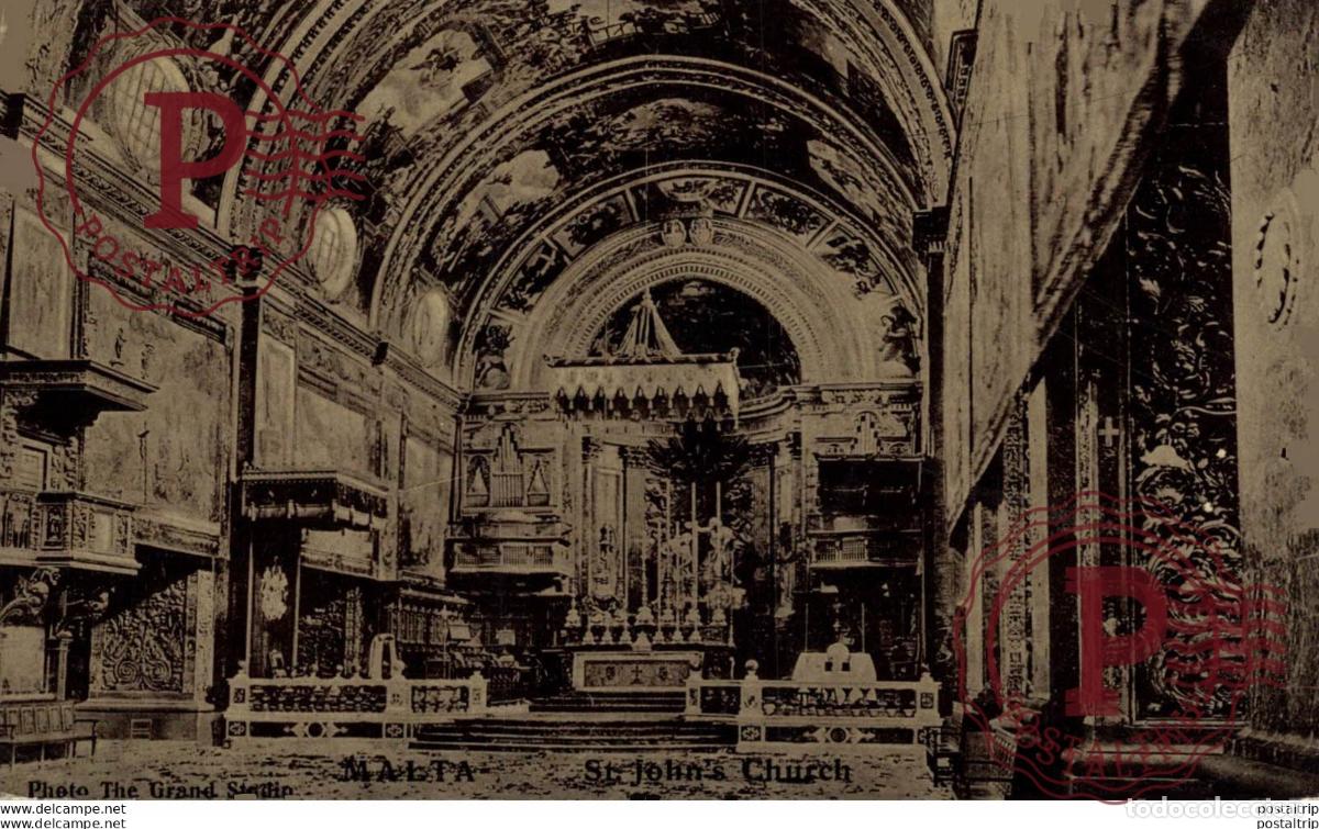 Postales: MALTA, ST. JOHNS CHURCH. MALTA.