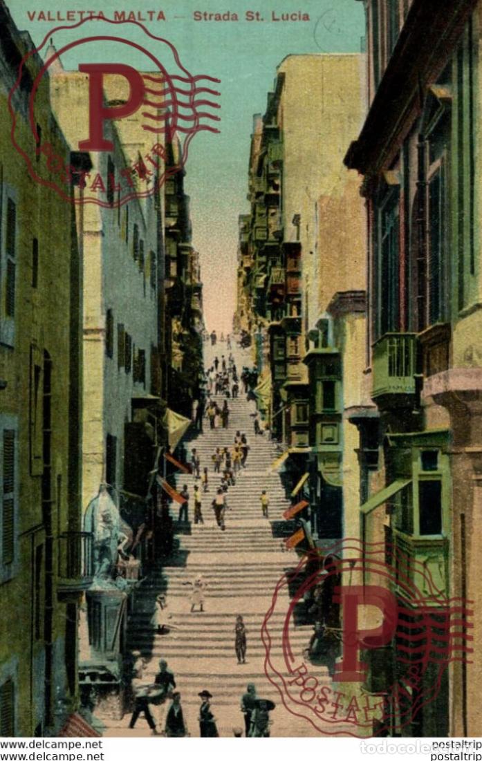 Postales: VALLETTA MALTA, STRADA ST LUCIA. MALTA.