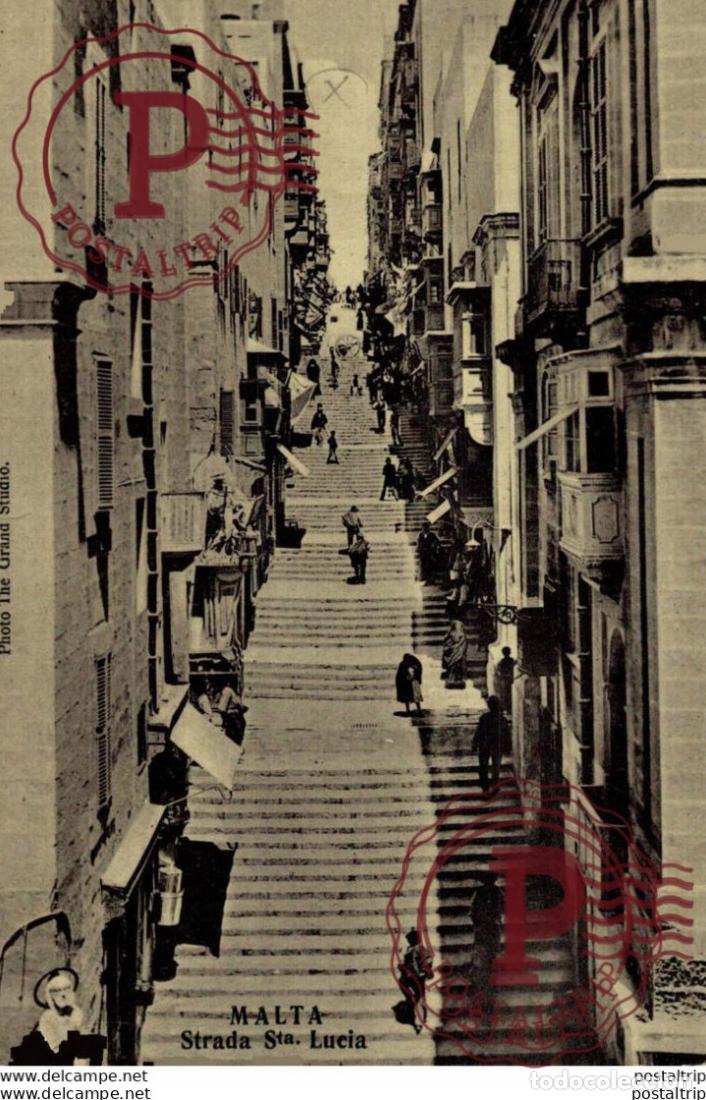 Postales: MALTA, STRADA ST LUCIA. MALTA.