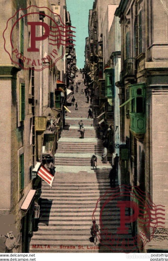 Postales: MALTA, STRADA ST. LUCIA. MALTA.