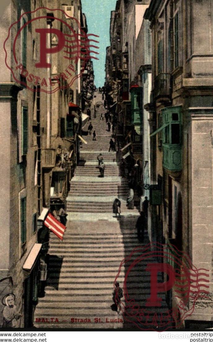 Postales: MALTA, STRADA ST. LUCIA. MALTA.