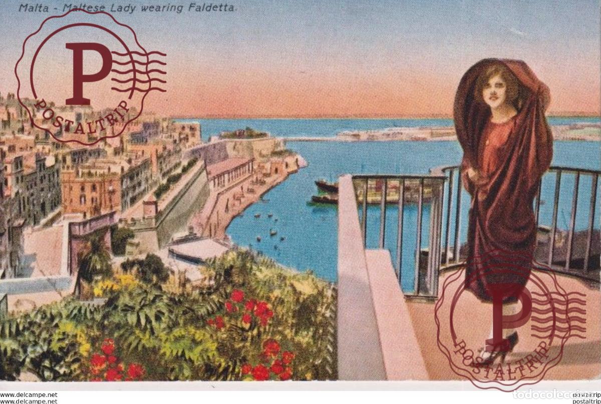 Postales: MALTA, MALTESE LADY WEARING FALDETTA. MALTA.