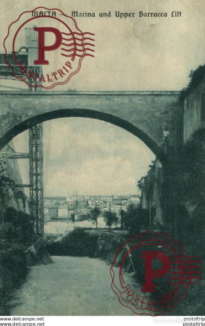 Postales: MALTA, MARINA AND UPPER BARRACCA LIFT. MALTA.