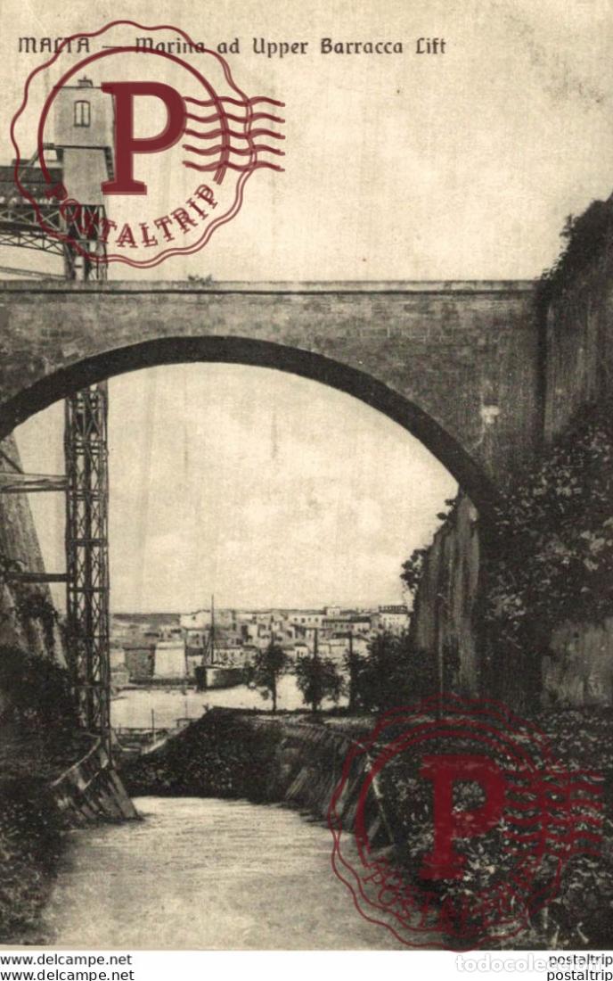 Postales: MALTA, MARINA AND UPPER BARRACCA LIFT. MALTA.