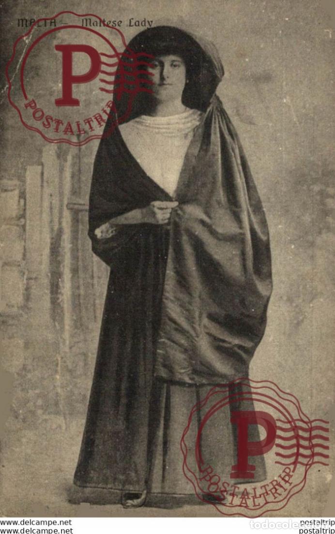 Postales: MALTESE LADY. MALTA.