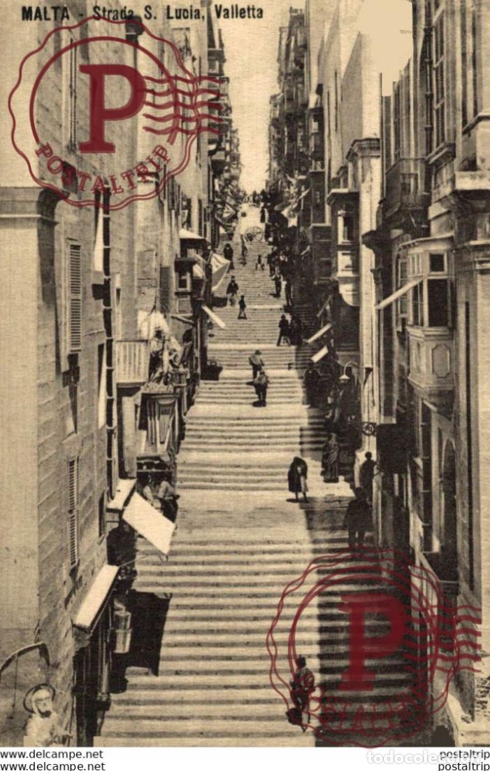 Postales: MALTA, STRADA S. LUCIA VALLETTA. MALTA.