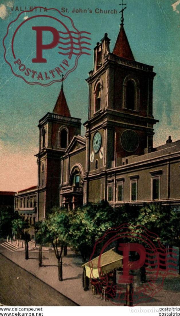 Postales: VALLETTA, ST. JOHNS CHURCH. MALTA.