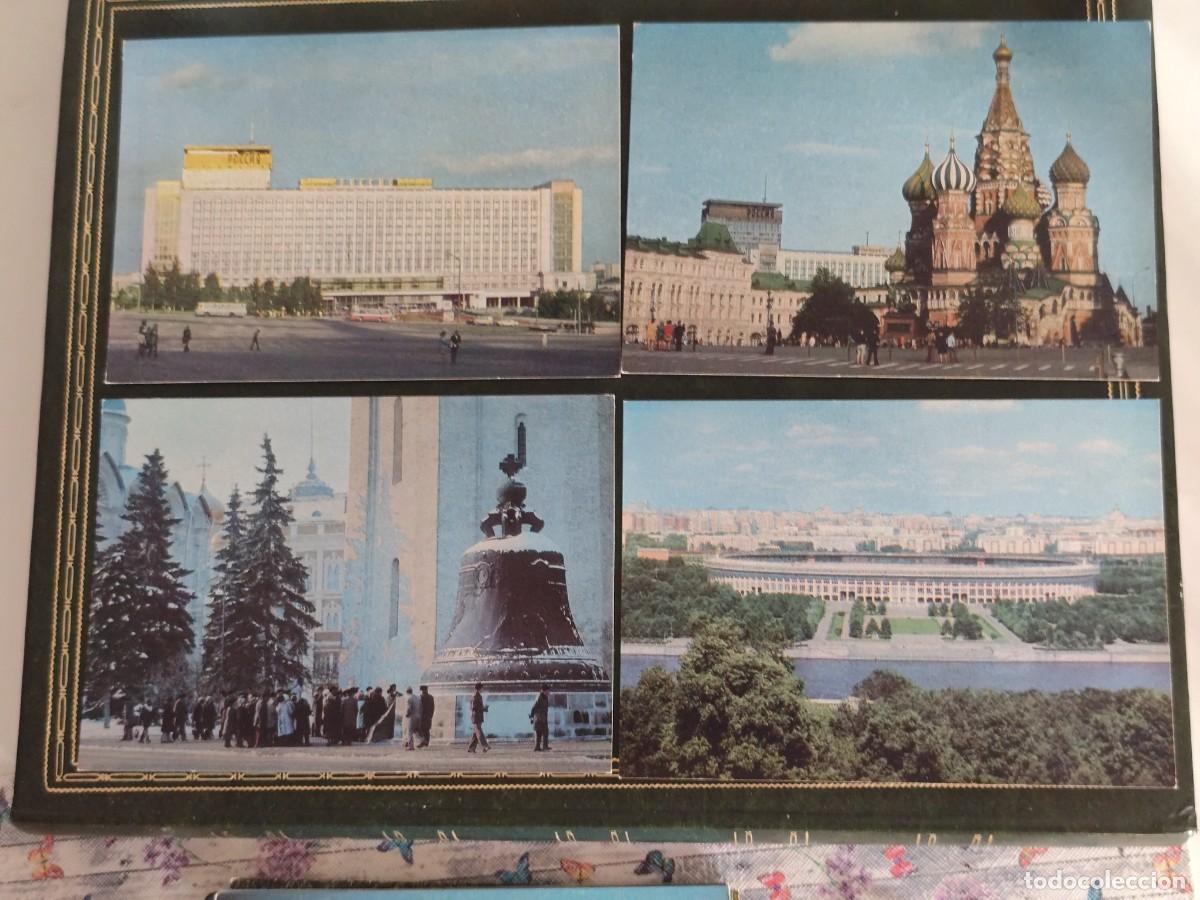 Postales: P6201 Carpeta con 10 postales de Mosc&uacute; 1977