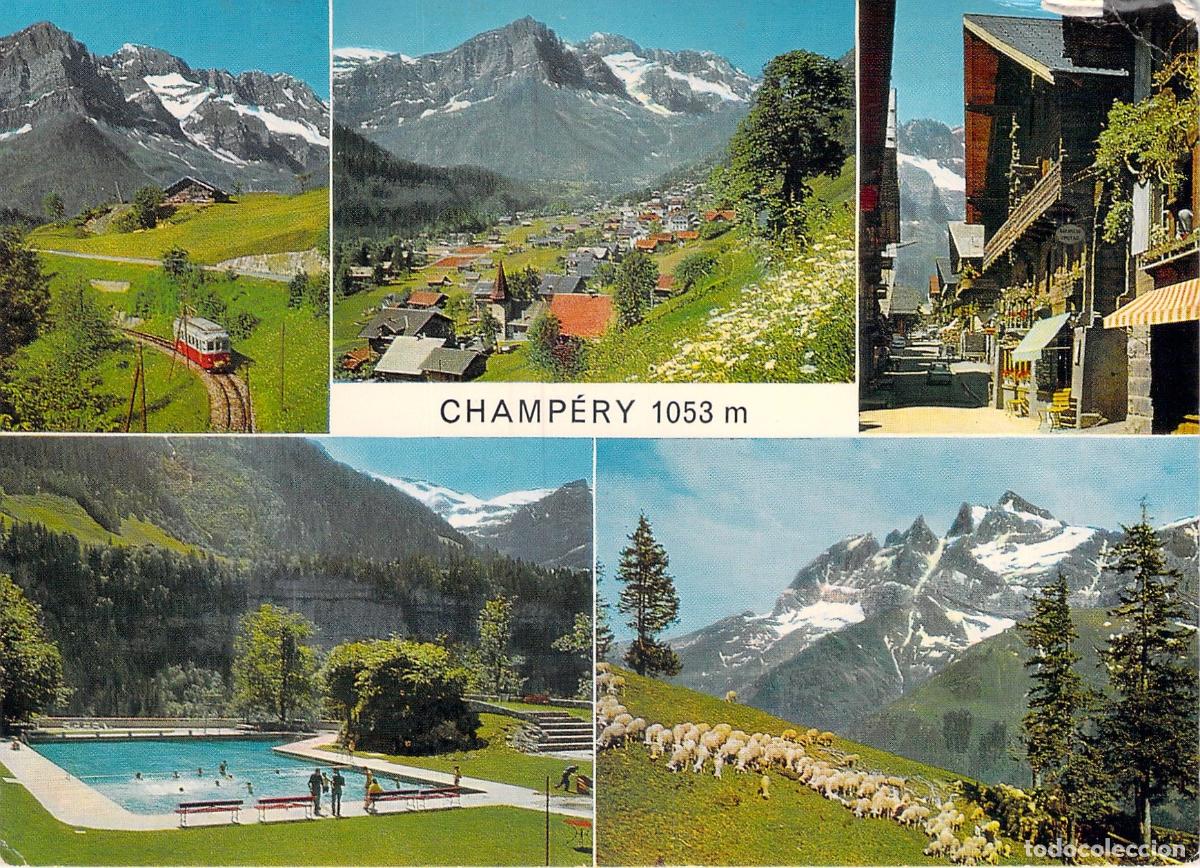 Postales: Postal de Champ&eacute;ry Alpes Suizos Valais