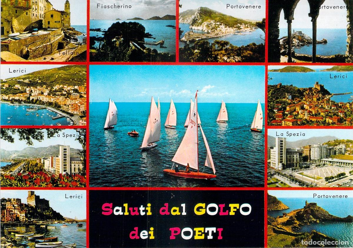 Postales: Postal del Golfo de los Poetas en Liguria, Italia