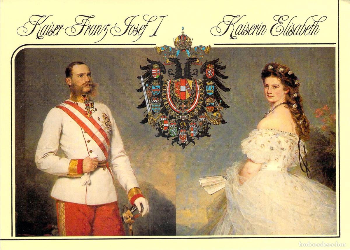 Postales: Postal de Francisco Jos&eacute; I y Emperatriz Elisabeth de Austria