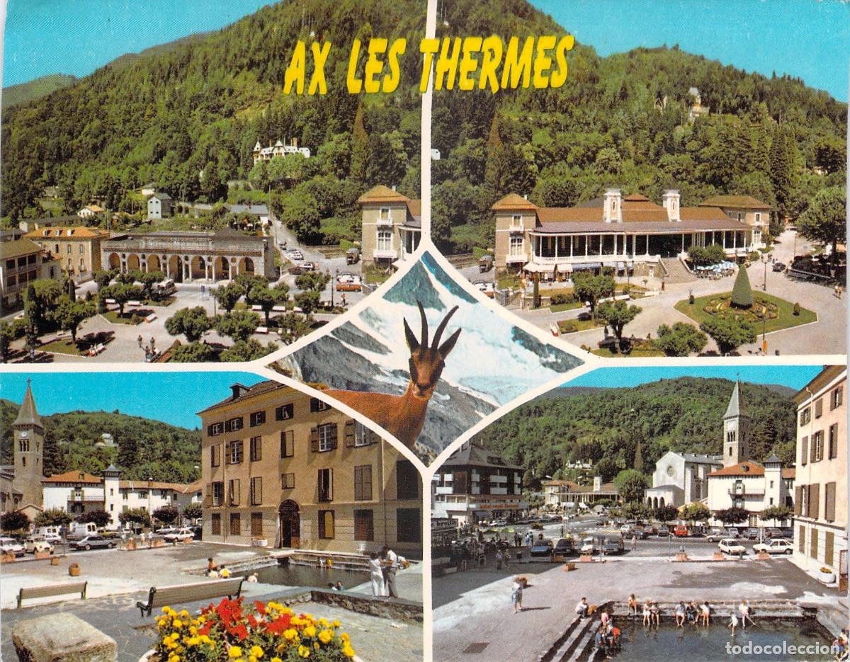 Postales: Postal de Ax-les-Thermes, Francia: Estaci&oacute;n Termal y Paisaje Monta&ntilde;oso