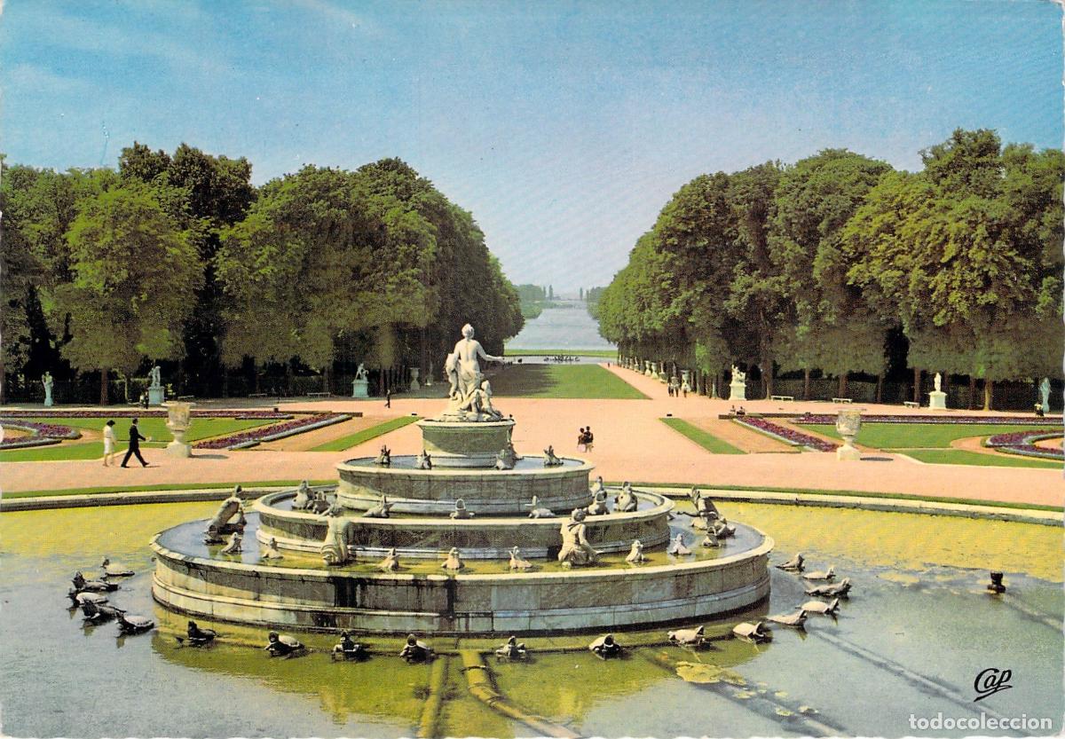 Postales: Postal del Palacio de Versalles con la Fuente de Latona y el Gran Canal