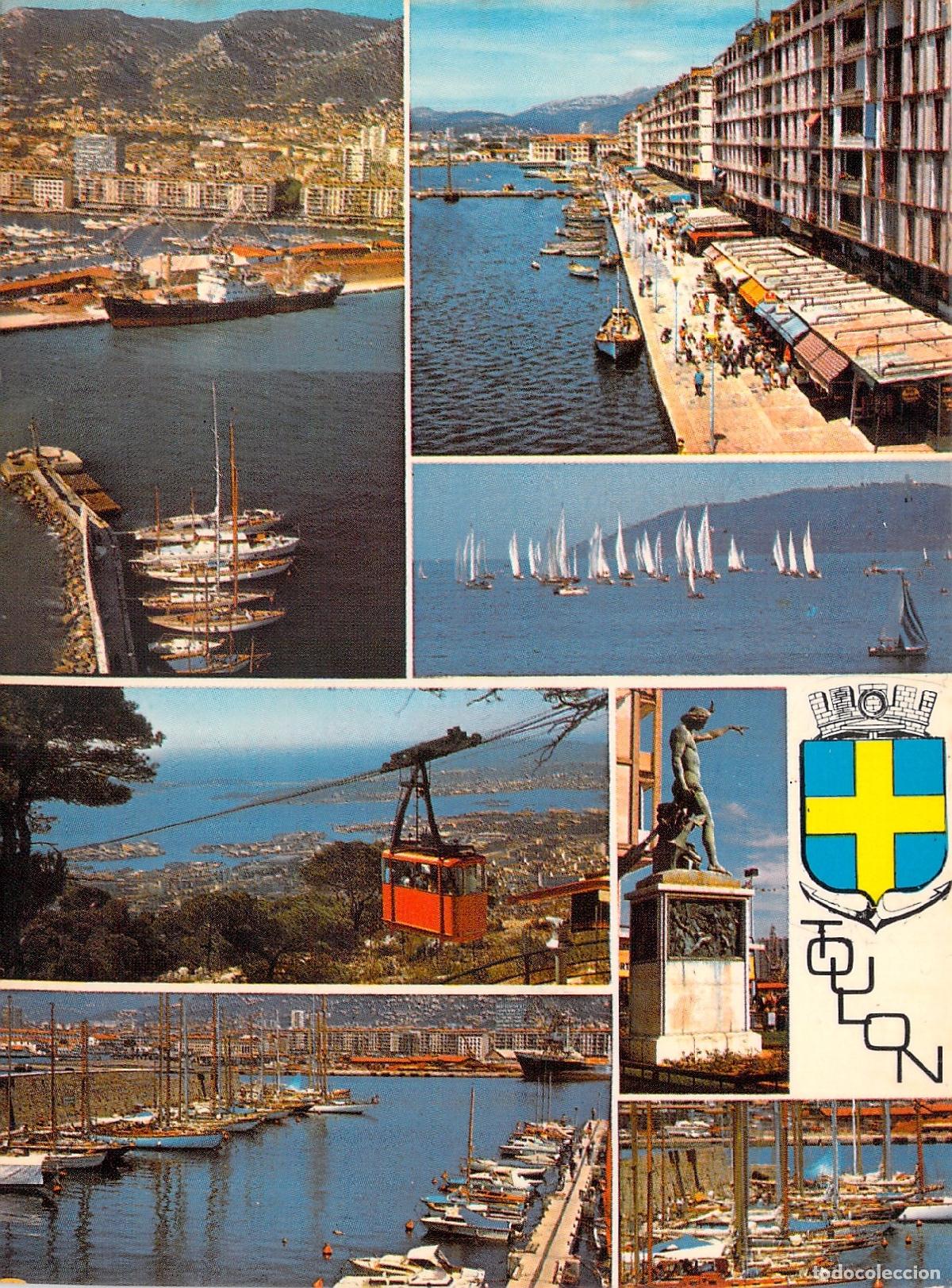 Postales: Postal de Toulon Francia con Vistas del Puerto y Ciudad