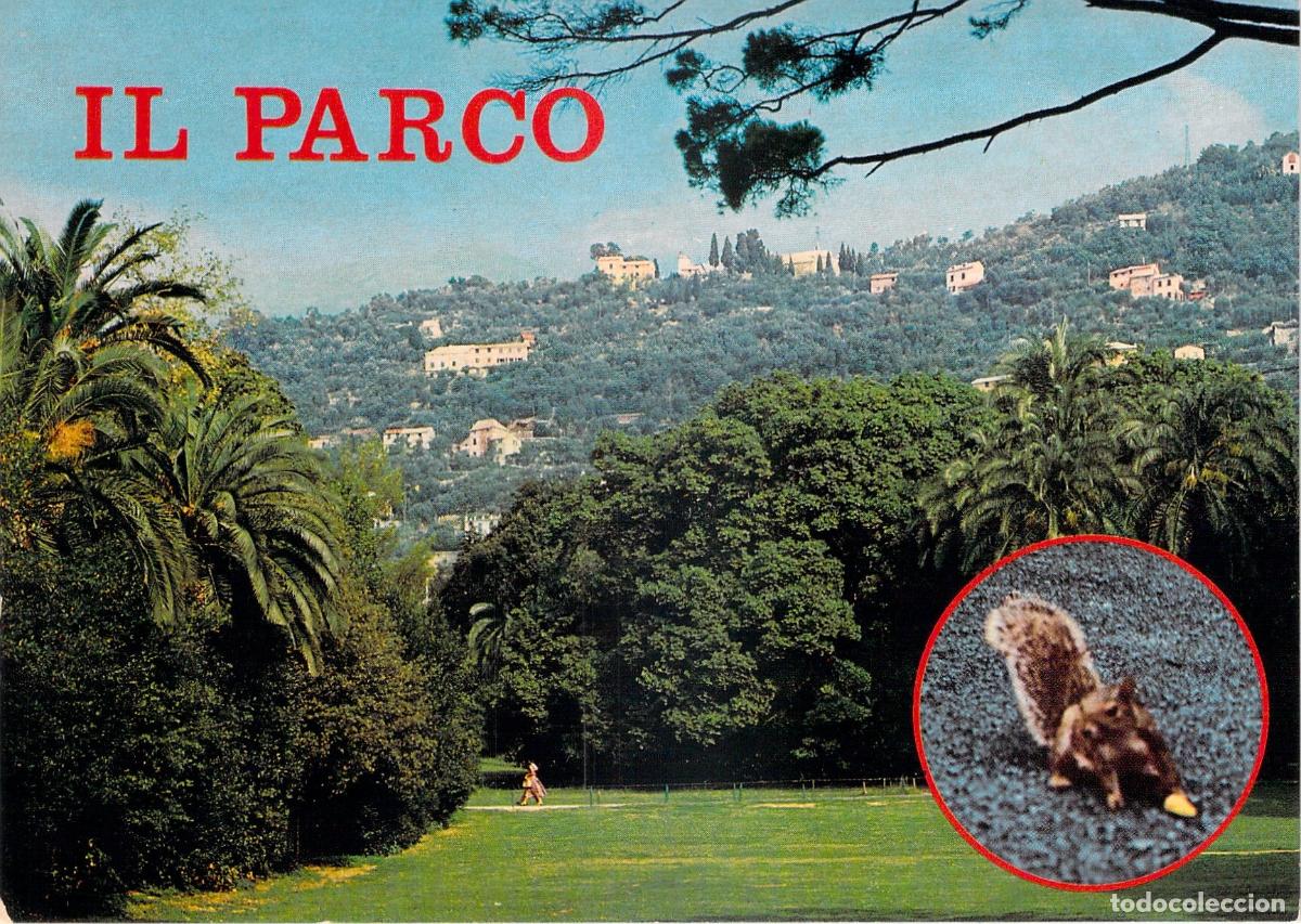 Postales: Postal de Nervi: El Parque y las Ardillas en Italia