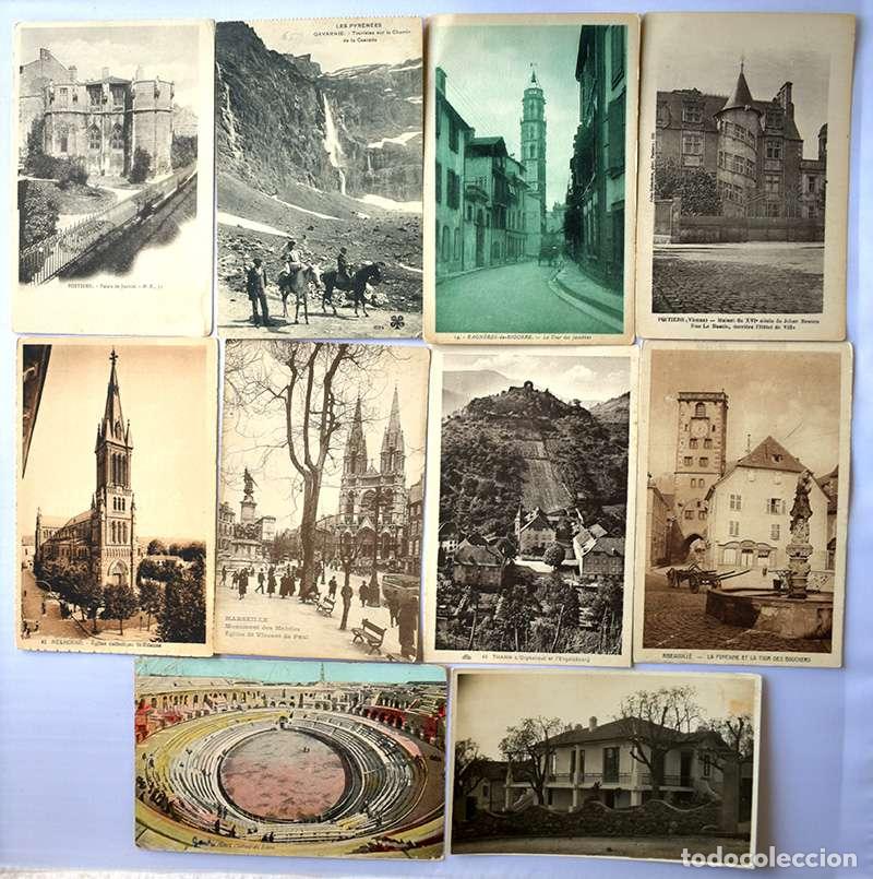 Postales: Lote de 10 postales antiguas de Francia. Originales