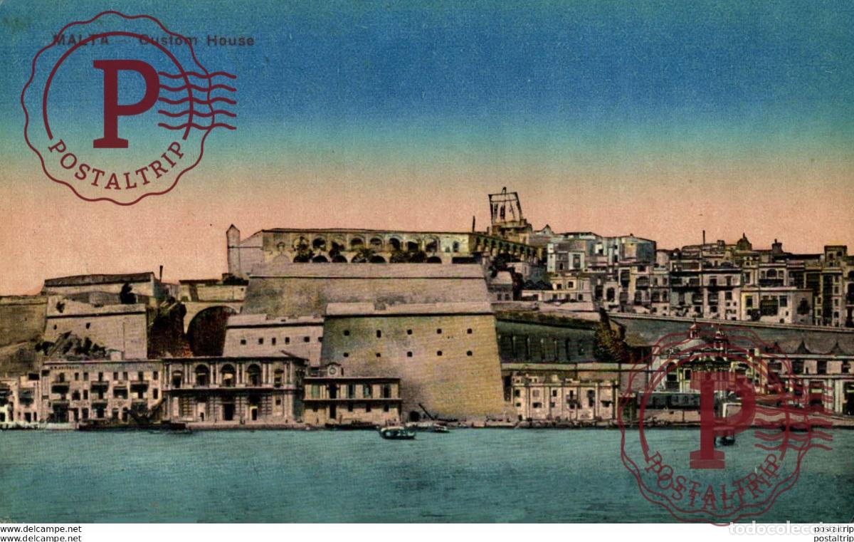 Postkarten: MALTA: CUSTOM HOUSE. MALTA.