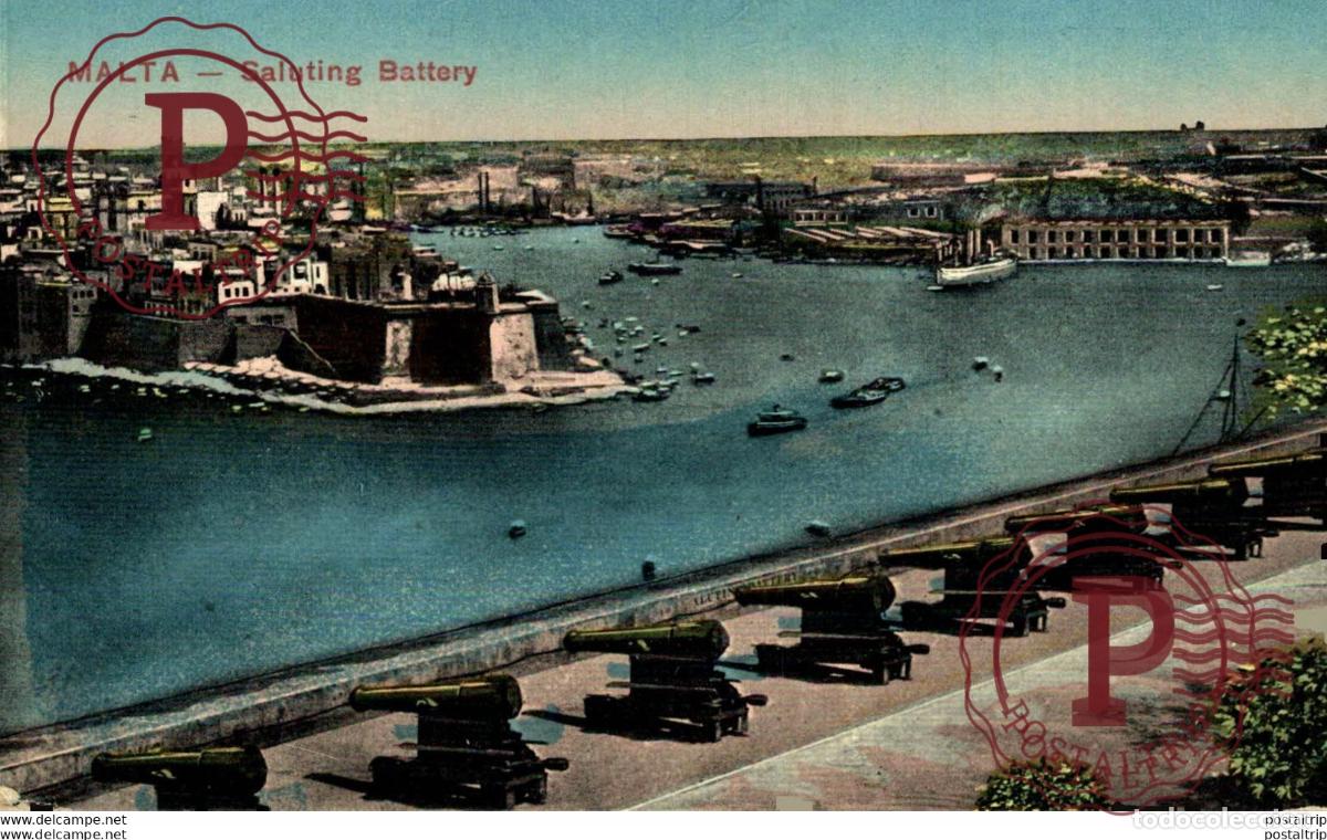 Postales: MALTA: SALUTING BATTERY. MALTA. - Foto 1