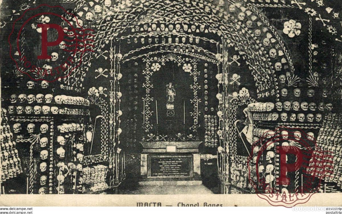 Postales: MALTA: CHAPEL BONES. MALTA. - Foto 1