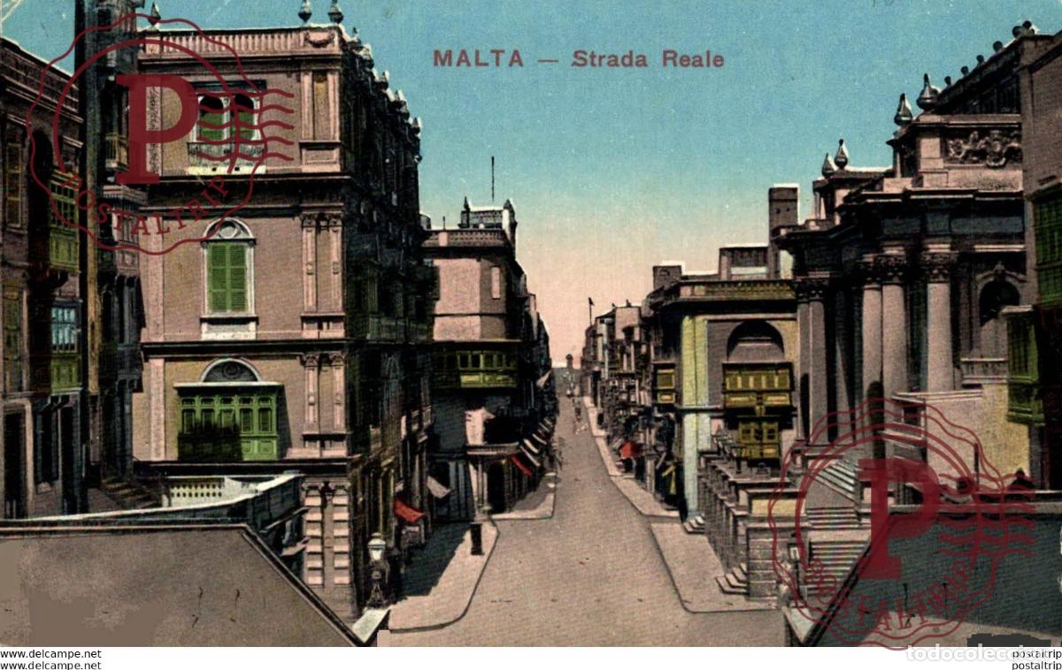 Postales: MALTA: STRADA REALE. MALTA. - Foto 1