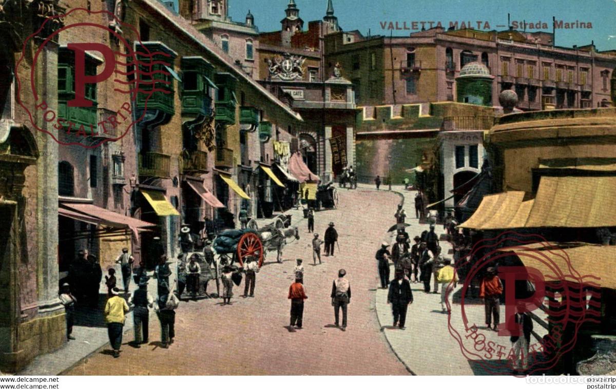 Postales: VALLETTA MALTA: STRADA MARINA. MALTA. - Foto 1
