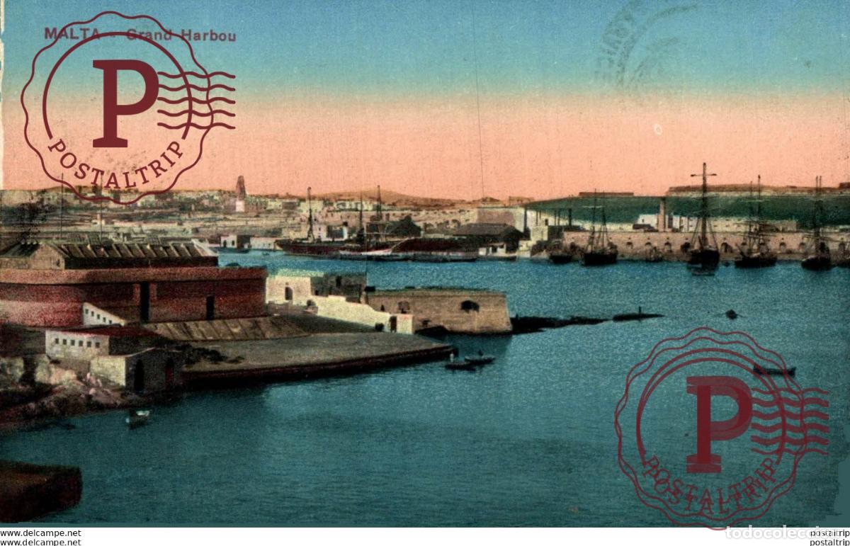 Postales: MALTA, GRAND HARBOU. MALTA. - Foto 1