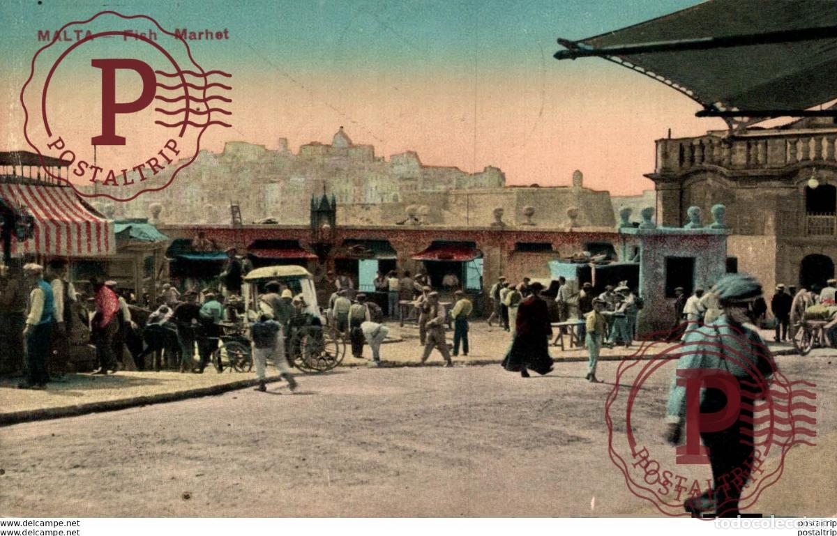 Postales: MALTA, FISH MARHET. MALTA. - Foto 1