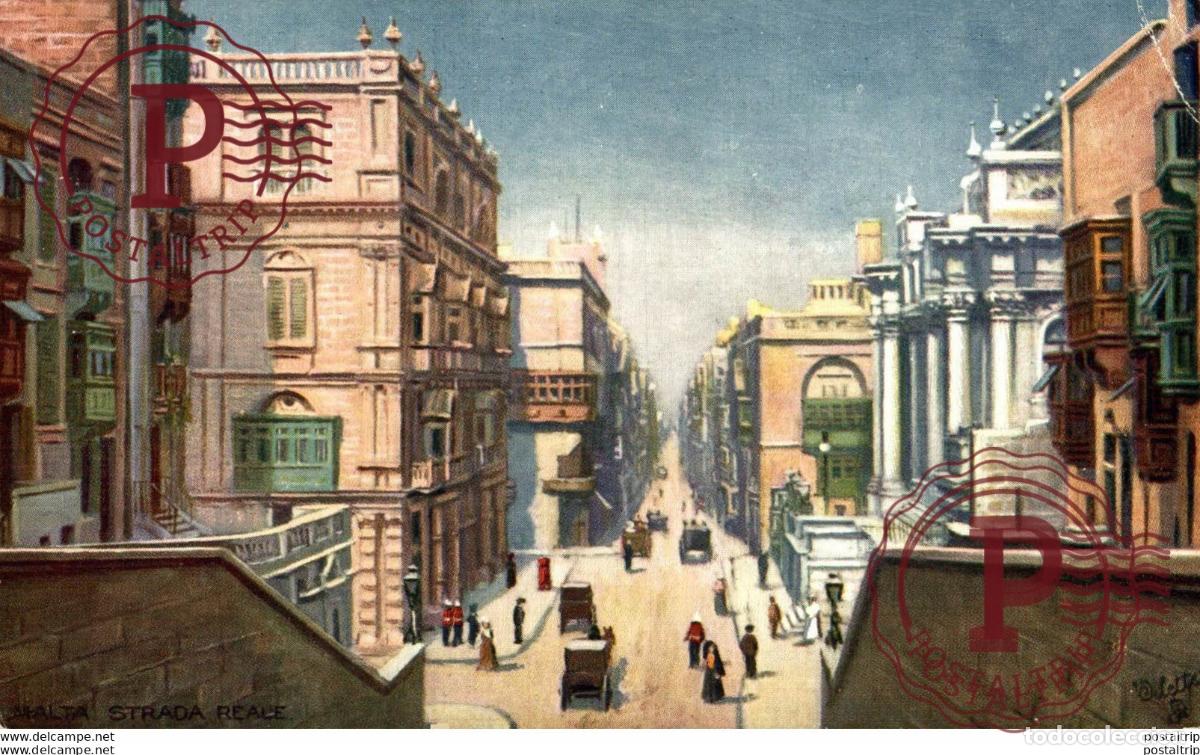 Postales: MALTA, STRADA REALE. MALTA. - Foto 1