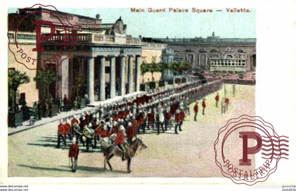 Postales: MAIN GUARD PALACE SQUARE VALLETTA - Foto 1