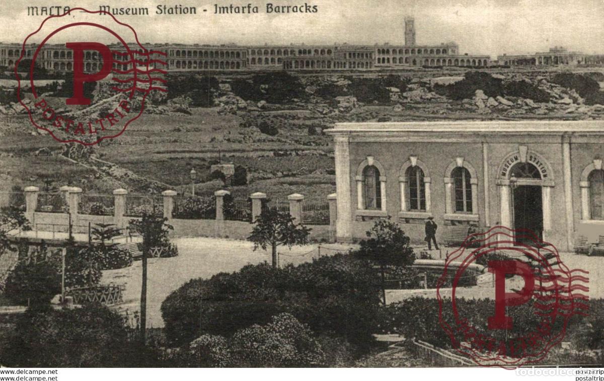 Postales: MALTA: MUSEUM STATION, IMTARFA BARRACKS. MALTA. - Foto 1