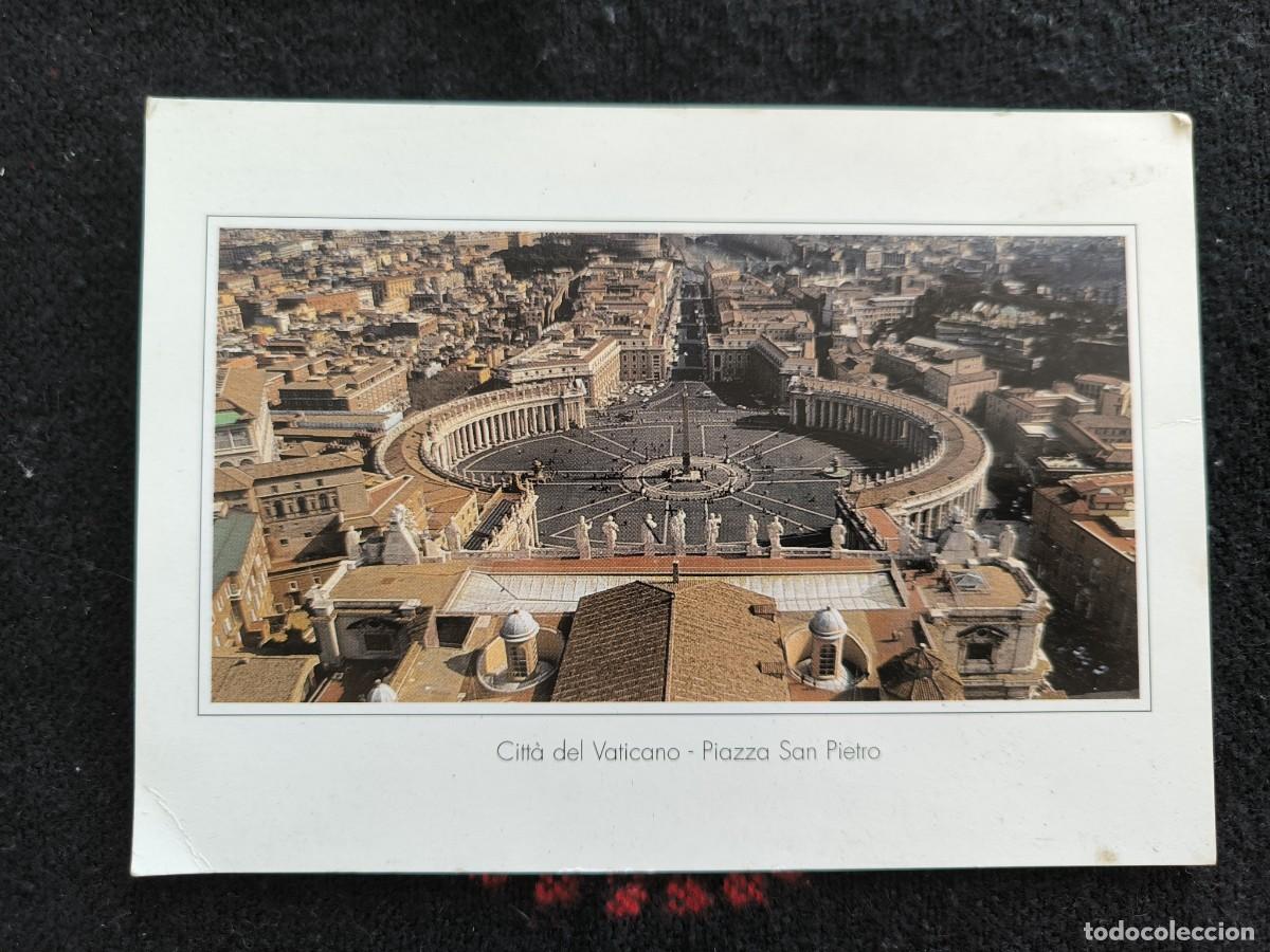 Cartoline: Postal Roma Vaticano Plaza San Pedro Vista A&eacute;rea Italia &ndash; La Ciudad Eterna Coleccionismo