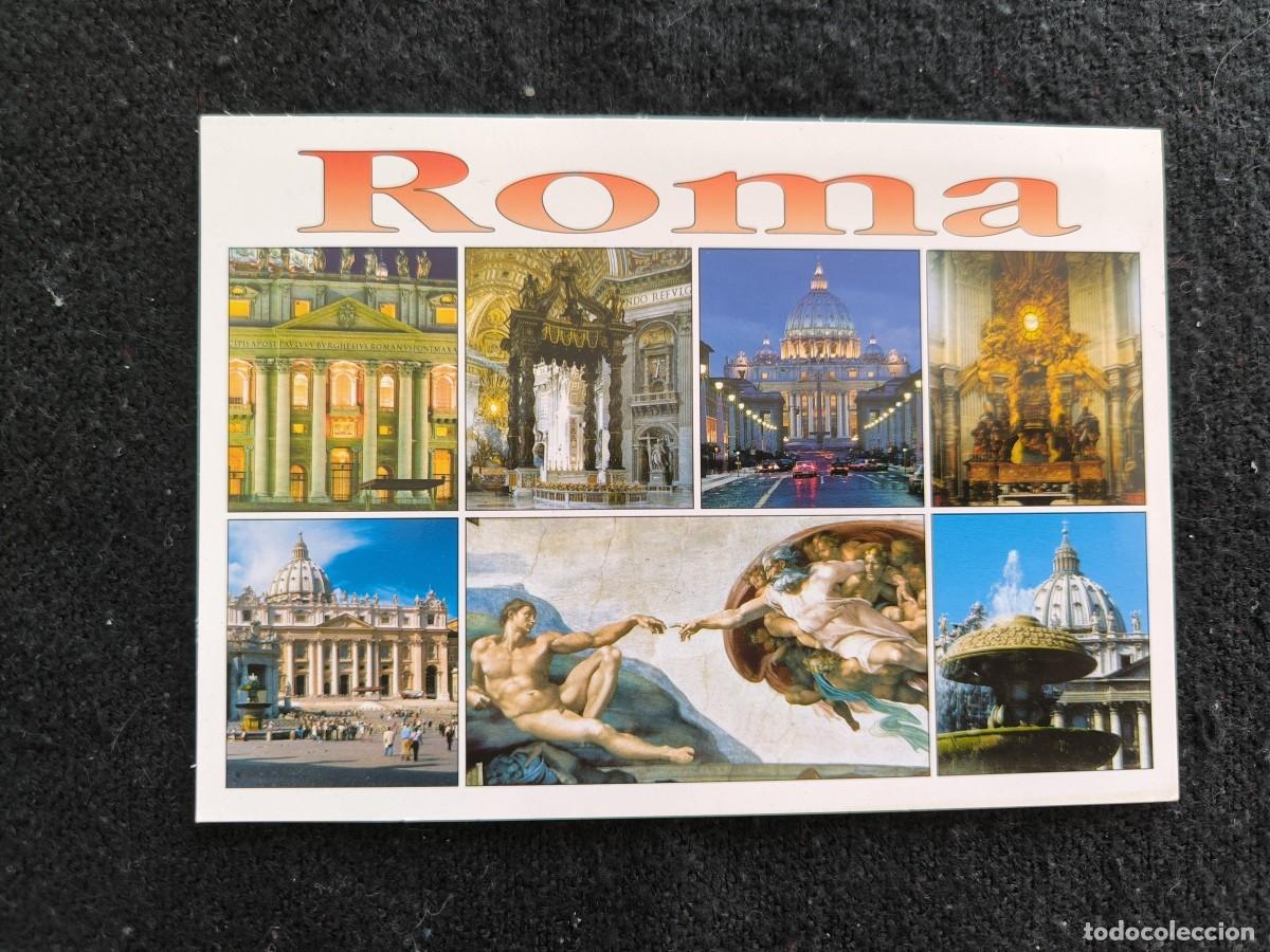 Postais: Postal Roma Multivista &ndash; Vaticano, Capilla Sixtina Y Monumentos &middot; Recuerdo De Italia