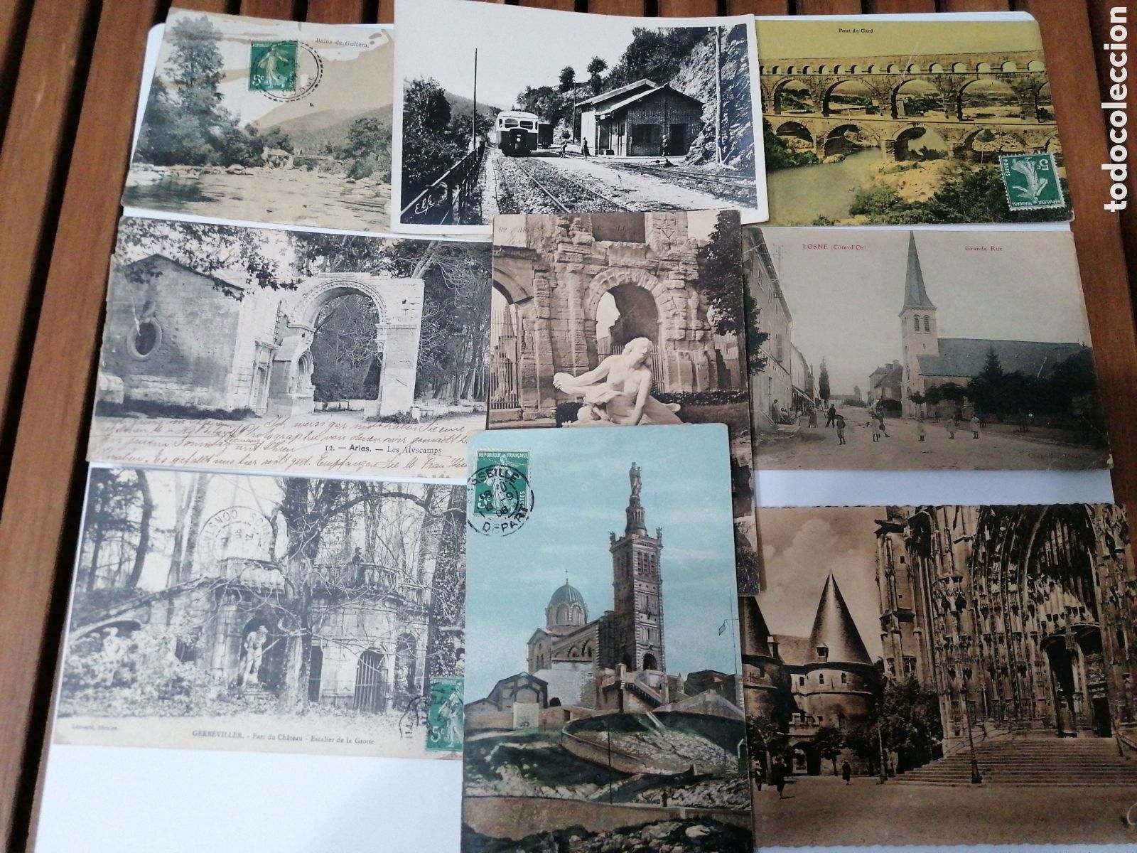 Postales: LOTE DE 9 POSTALES ANTIGUAS CIRCULADAS DE FRANCIA