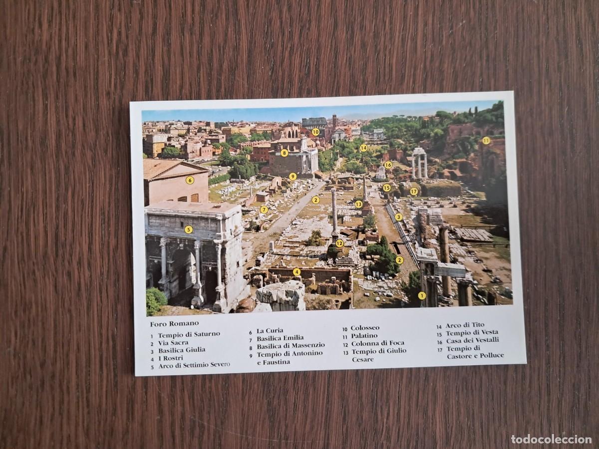 Postales: postal de Italia, Foro romano, Roma.