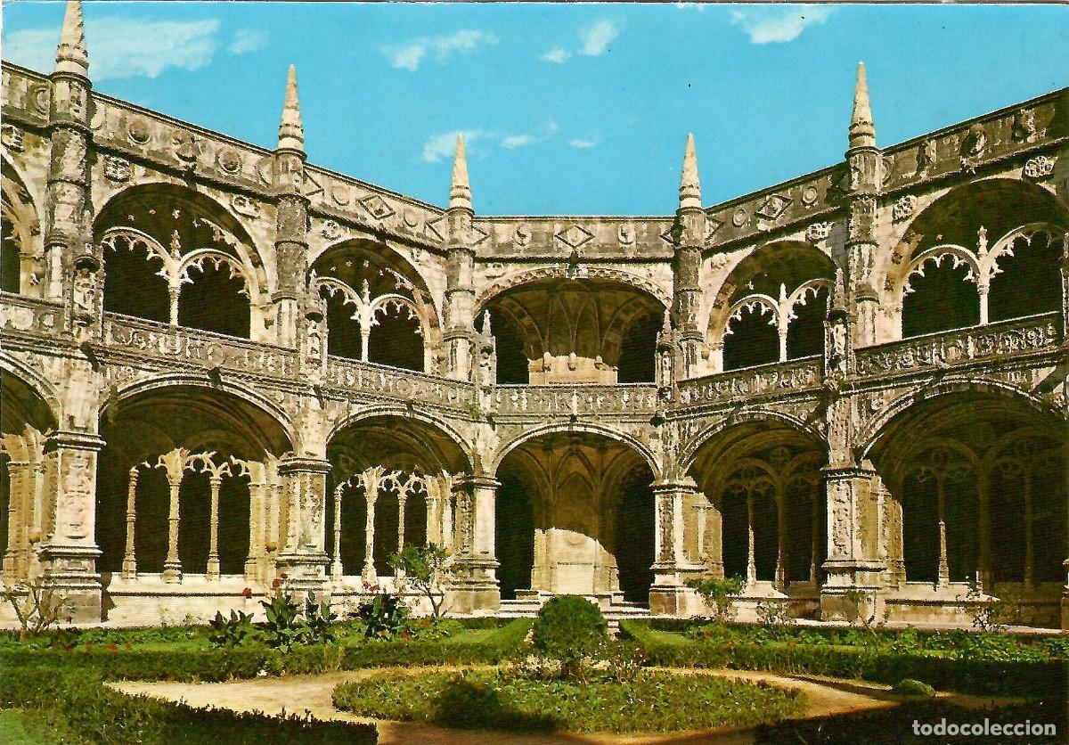 Postales: N&ordm; 141-LISBOA. Portugal. Mosteiro dos Jer&oacute;nimos. Claustro. Sin circular. ED. COLEC&Ccedil;AO D&Uacute;LIA