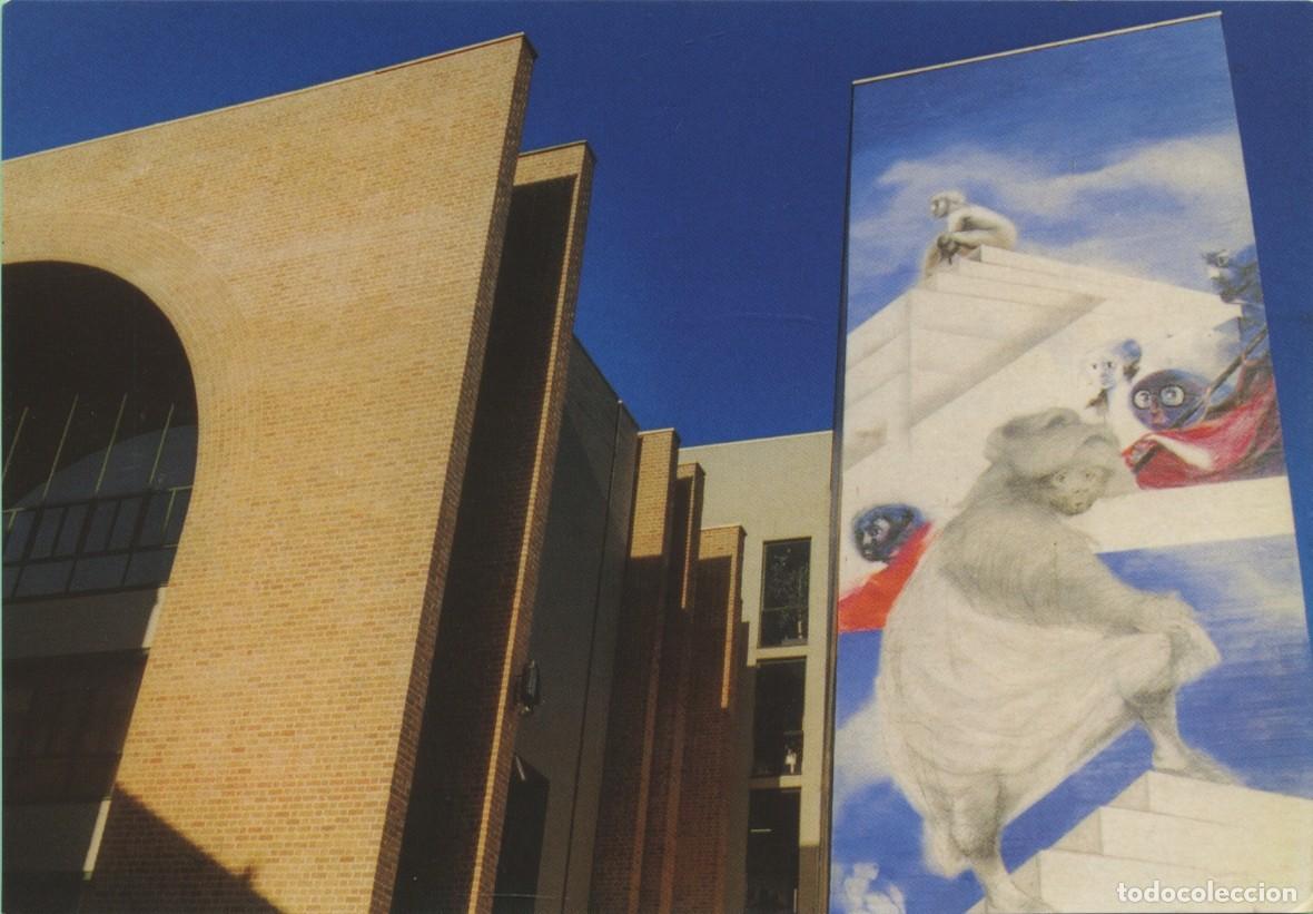Postales: LOVAINA LA NUEVA. Residencias universitarias. Mural de Roger Somville: El intelectual, la Antig&uuml;edad
